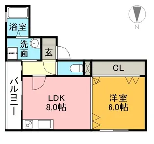 ケイリクス【3階】の間取り