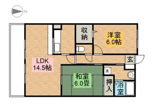 センチュリーパーク十一屋【2階】の間取り