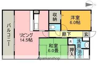 センチュリーパーク十一屋【3階】の間取り