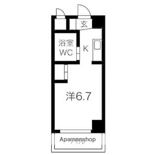 リアライズ伝馬【6階】の間取り