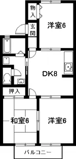 パインウエーブA【2階】の間取り