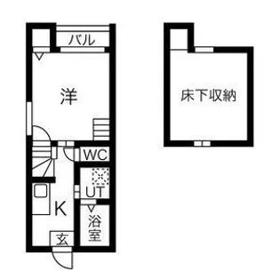 STAGE内田橋【1階】の間取り