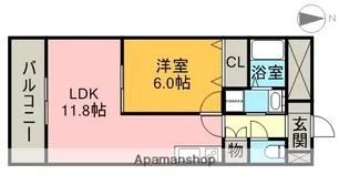 ヴァンオンズ【2階】の間取り