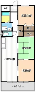 陽明ハイツ【4階】の間取り