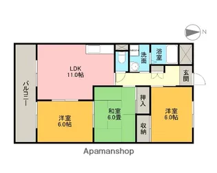セブンスズキ2【1階】の間取り