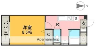 ベイシティ桔梗Ⅴ【3階】の間取り