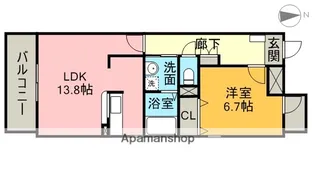 アルバーダ【1階】の間取り
