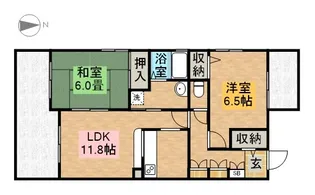 シティーガーデン善進本町【4階】の間取り