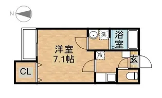 プリマヴェーラ鳴浜【1階】の間取り