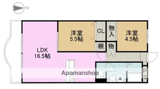 メゾン二村Ⅱ【4階】の間取り