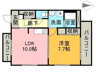 アダージオ【2階】の間取り