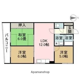 エーデル小賀須【2階】の間取り