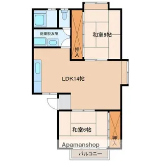 コーポ加藤【1階】の間取り