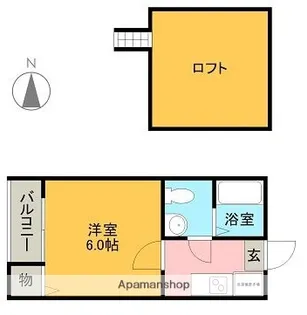 ラピュタ7【2階】の間取り