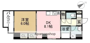 センチュリーパーク千年【10階】の間取り