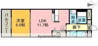 ディスパシオ【3階】の間取り