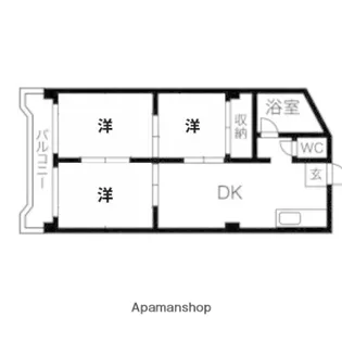 第2協和コーポ【6階】の間取り
