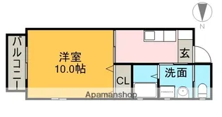 コンソラーレ中野【1階】の間取り