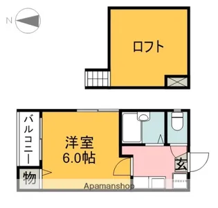 スプランドゥール道徳【1階】の間取り