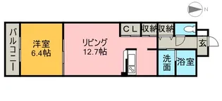 ドウェル当知【3階】の間取り