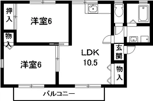 メゾンドール【2階】の間取り