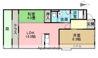 東和ハイツ【1階】の間取り