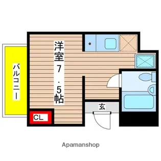 オオタ明野ビル【7階】の間取り