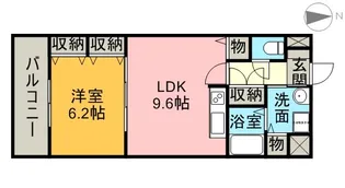 ベイサイドアベニュー【4階】の間取り