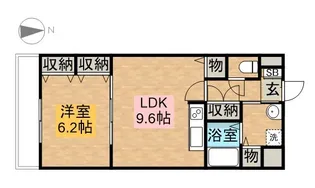 ベイサイドアベニュー【3階】の間取り