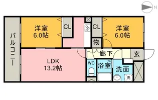 グランシャリオ【3階】の間取り