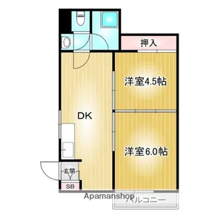 第101プロスパービル【5階】の間取り