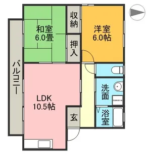 エクセレントタウン【2階】の間取り