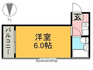 フォンティーヌ東海通【3階】の間取り