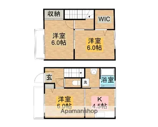 エクセルカトウⅡ【1階】の間取り