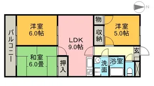 フォレスト本宮【4階】の間取り