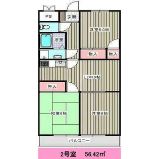 フォレスト本宮【5階】の間取り