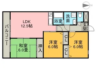 サンモールⅠ【2階】の間取り
