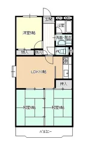 アラコハイツ【2階】の間取り
