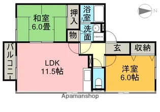サンパーク【2階】の間取り