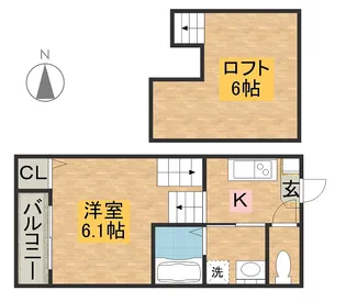 アーク東海通【1階】の間取り