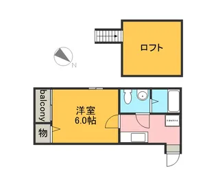 ベルメゾン柴田【1階】の間取り