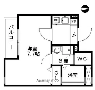 プリマヴェーラ鳴浜【2階】の間取り