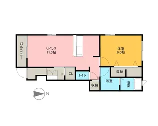 アベリア【1階】の間取り