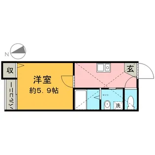 アビー・ロード【1階】の間取り