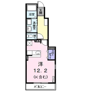 プラシードA【1階】の間取り
