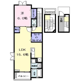 エターナル Ⅱ【3階】の間取り