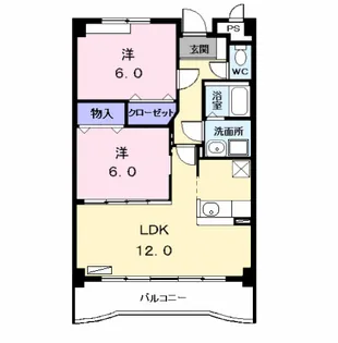 ルピナス・イースト【4階】の間取り
