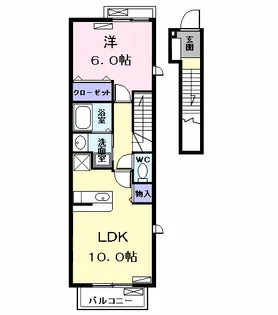ペルペチュエルM【2階】の間取り