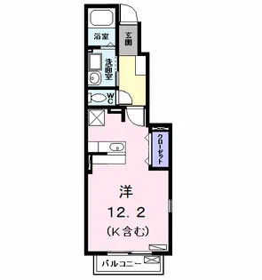 ペルペチュエル M【1階】の間取り