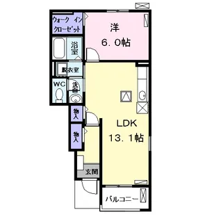 アイランド・ヴィレッジⅡ【1階】の間取り